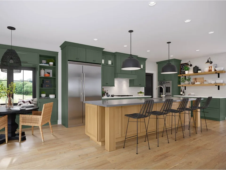 Waypoint 570 Painted Sage, St Louis kitchen inspiration