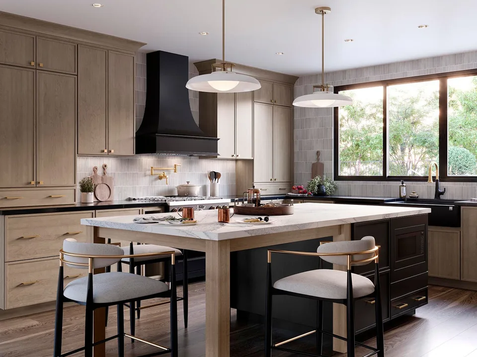 Waypoint 580 Maple Almond, Milwaukee kitchen inspiration